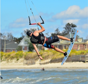 Kiteboarding on the Bay